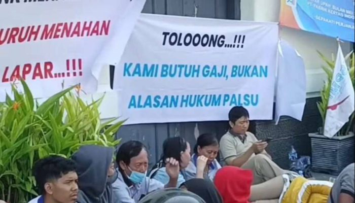 Ribuan Buruh PT Pakerin Gelar Aksi di Surabaya, Desak Pencairan Dana Rp1 Triliun