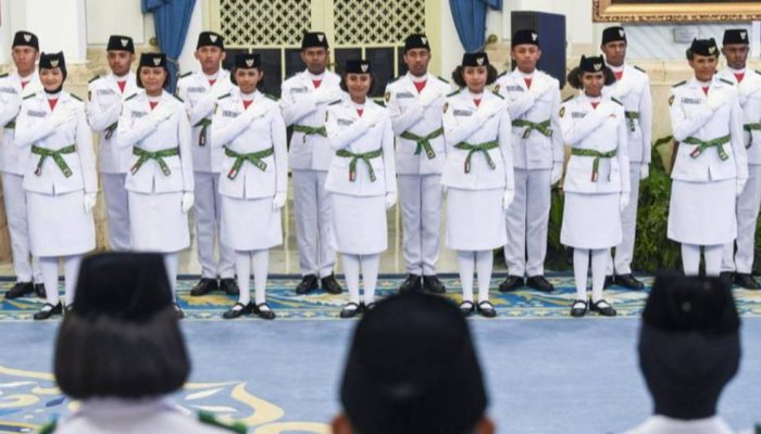 Paskibraka Tingkat Pusat 2025 Dikukuhkan, 76 Pelajar Bakal Jadi Pengibar Sang Saka di Istana