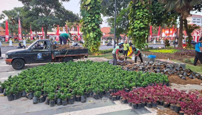 Anggaran Perbaikan Taman Apsari yang Rusak Pasca Pesta Rakyat Capai Rp100 Juta Lebih