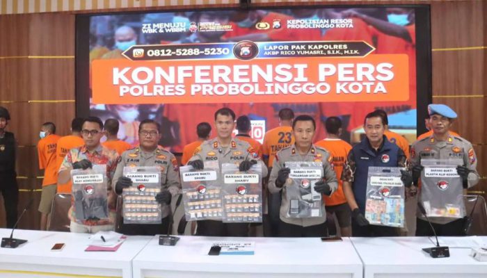 10 Tersangka Narkoba Ditangkap dalam Operasi Tumpas Semeru di Probolinggo