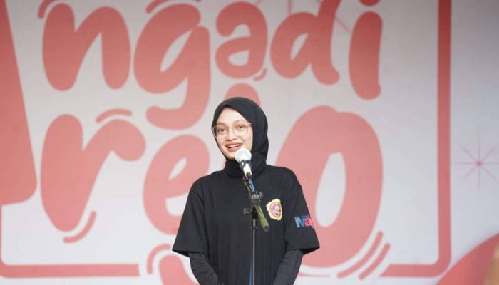 Mbak Vinanda Dorong Kreativitas Pemuda Kediri di Jalan Santai Ngadirejo