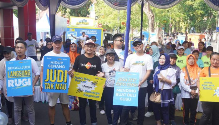 Telkomsel Gandeng GoPay dan KOMDIGI Berantas Judi Online di Surabaya