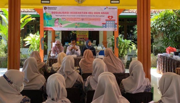 Pertamina Patra Niaga AFT Juanda Gelar Sosialisasi Tekan Stunting di Sidoarjo