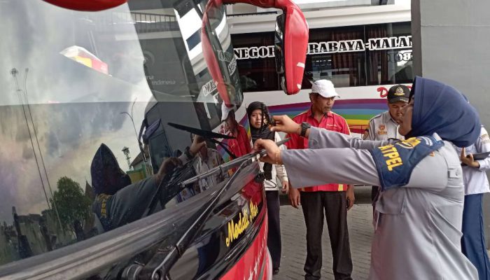 Ramp Check Bus Diperketat di Terminal Arjosari Menyambut Nataru
