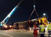 Detik-Detik Kecelakaan Maut Bus Cahaya Trans di Simpang Susun Krapyak