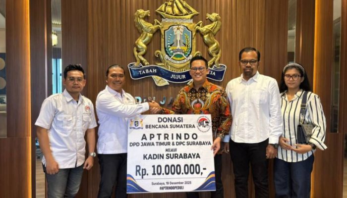 Kadin Surabaya Distribusikan MCK Portable dan Air Bersih ke Lokasi Bencana