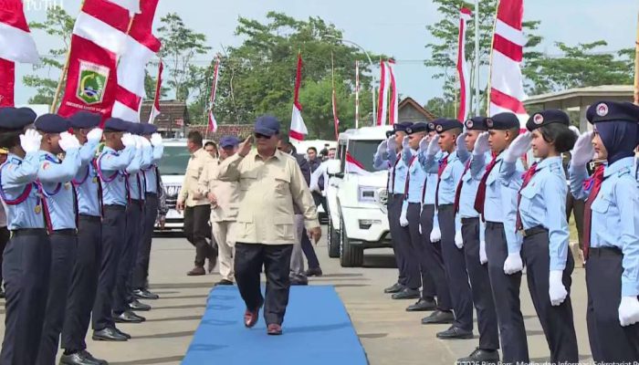 Usai Tiba di Malang, Presiden Prabowo Resmikan SMA Taruna Nusantara