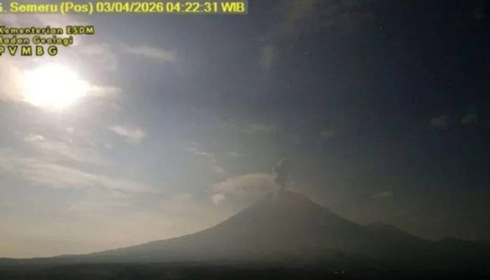 Semeru Siaga: Kolom Abu Fluktuatif hingga 1.000 Meter, Warga Diminta Waspadai Awan Panas