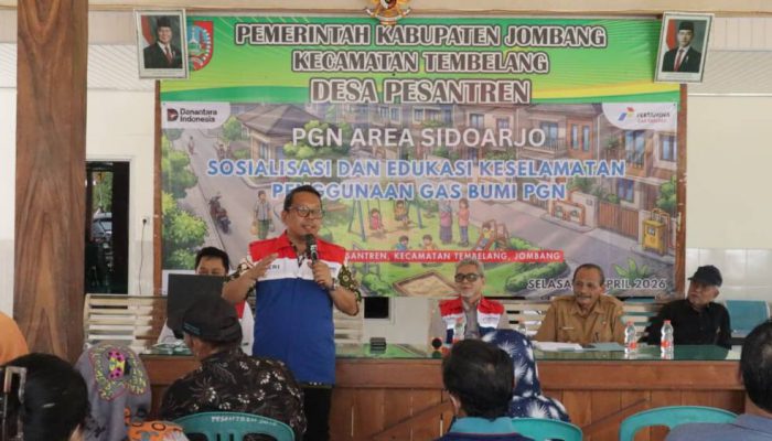 PGN Edukasi Warga Tembelang Jombang, Pastikan Keamanan Jargas 24 Jam