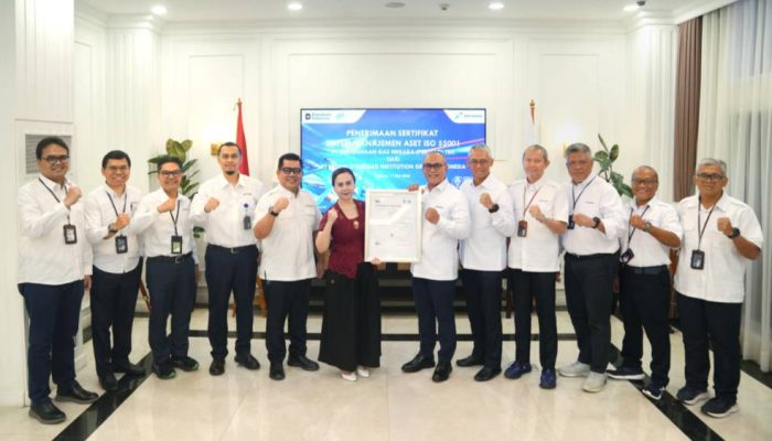 PGN Kembali Raih Sertifikasi ISO 55001, Perkuat Keandalan Infrastruktur Gas Nasional