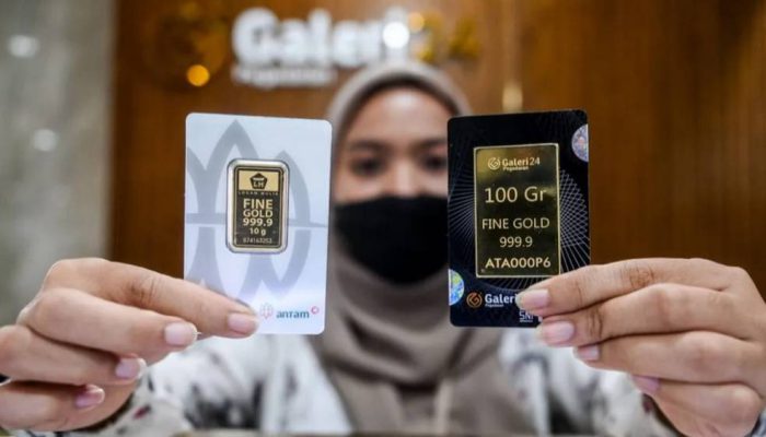 Harga Emas Galeri24 dan UBS di Pegadaian Kompak Melemah per 15 Mei 2026