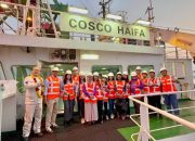 Kedatangan Perdana MV Cosco Haifa di Terminal Teluk Lamong Perkuat Konektivitas Perdagangan Indonesia–Tiongkok