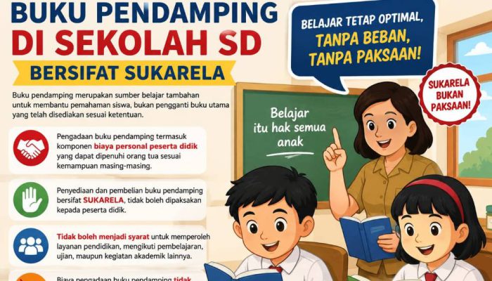 Pengadaan Buku Pendamping Tanggung Jawab Orang Tua, Namun Bersifat Sukarela