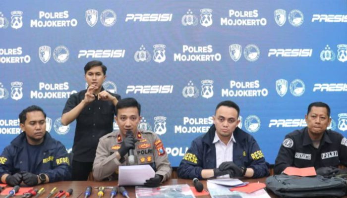 Sindikat Curat Antarpulau Bobol Brankas UAC Mojokerto, Gasak Uang Rp1,4 Miliar