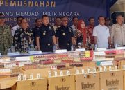 7,4 Juta Rokok Ilegal Dimusnahkan Bea Cukai Jember, Nilainya Capai Rp10,57 Miliar
