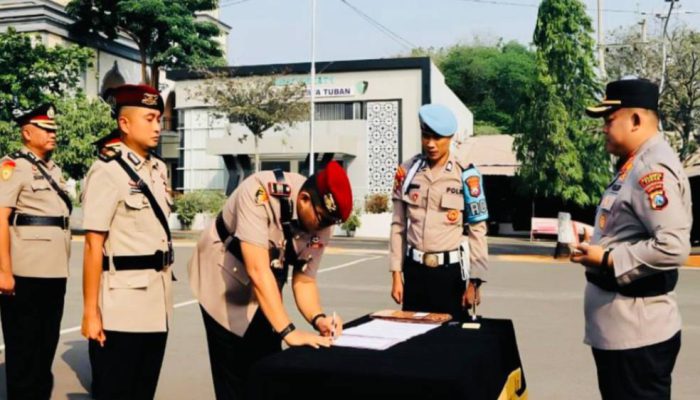 Penyesuaian Struktur Organisasi, Polresta Tuban Rotasi Sejumlah Pejabat Utama