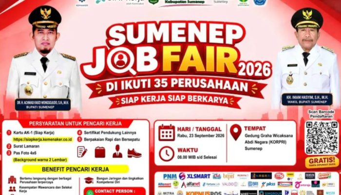 Peluang Kerja Terbuka Lebar, 2.596 Lowongan Hadir di Job Fair Sumenep 2026
