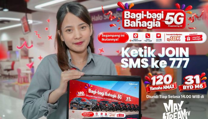 Apresiasi 31 Tahun Setia, Telkomsel Gelar Program “Bagi-Bagi Bahagia”: Ada 31 Mobil Listrik BYD M6 EV dan 120 Yamaha NMAX