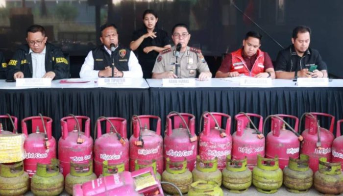 Bareskrim Bongkar Penyuntikan LPG Subsidi di Sidoarjo, 1.820 Tabung Disita